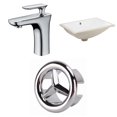 thumbnail image 1 of American Imaginations 20.75-in. W CSA Rectangle Bathroom Undermount Sink Set In White - Chrome Hardware AI-26990, 1 of 9