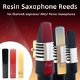 thumbnail image 4 of 3Pcs Resin Plastic Saxophone Reeds Parts for Clarinet Soprano Alto Tenor Sax, 4 of 6