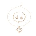 thumbnail image 1 of Love Pendant Earrings Bracelet Accessory Set Love Bracelet for Couples, 1 of 9