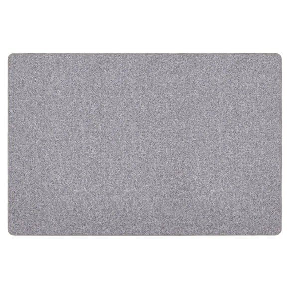 Mainstays Wicklow Woven 2x3 Accent Mat, Low-Profile, Water-Resistant, Non-Slip, Neutral Grey, for Kitchen, Hallway, Laundry, Entryway