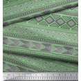 thumbnail image 2 of Soimoi Cotton Voile Fabric Aztec Geometric Decor Fabric Printed Yard 56 Inch Wide, 2 of 3