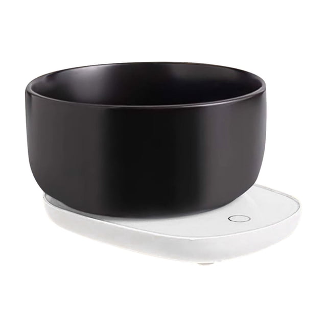 Hearth & Gear Food Heater White/Black Thermal Cat Food Insulated Food Bowl Temperature Feed Tray Intelligent USB Bowl Warm Food Dispenser For