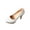 White High Heels Shoes for Women, variant on hopeusnice High Heels Shoes for Women Trendy Non-slip PU Materials Summer and Fall Shoes Tapered High heel Soft Pumps Shoes Breathable Women's High Heels Shoes Round toe Dress Shoes White 40