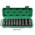 thumbnail image 3 of ZZkhGO 1/2 Inch Drive Socket Set, Extended Socket Wrench for Auto Repair, Chrome Vanadium Steel Tool Kit with Adapter, 3 of 7