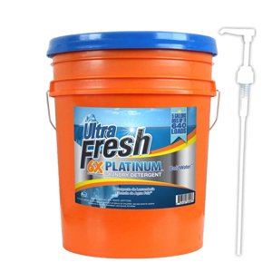 Ultra Fresh 6X Platinum Laundry Detergent, Up to 640 Loads, ColdWater, 5 Gallon
