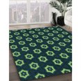thumbnail image 3 of Ahgly Tapis Rectangulaire Lavable en Machine Intérieur Transitionnel Vert Sarcelle Profond, 5 Pieds x 8 Pieds, 3 of 7