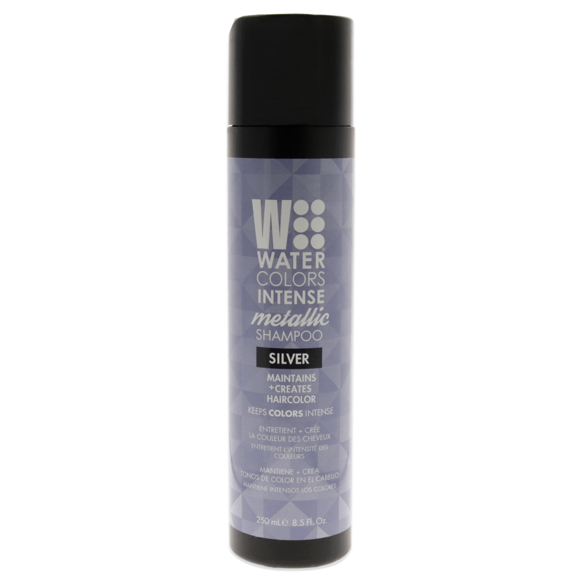 Watercolors Intense Metallic Shampoo - Silver by Tressa for Unisex - 8.5 oz Shampoo