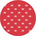 thumbnail image 1 of Ahgly Company Machine Washable Indoor Round Transitional Red Area Rugs, 4' Round, 1 of 7