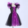 thumbnail image 4 of YOUSNH Halloween Tout-Petits Enfants Bébés Filles Magnifique Sorcière Robe Noire Déguisement Fête Tulle Robes Robes pour Filles E_001 4-5 Ans, 4 of 5