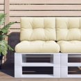 thumbnail image 1 of vidaXL Pallet Cushion Cream 50x40x12 cm Fabric, 1 of 5
