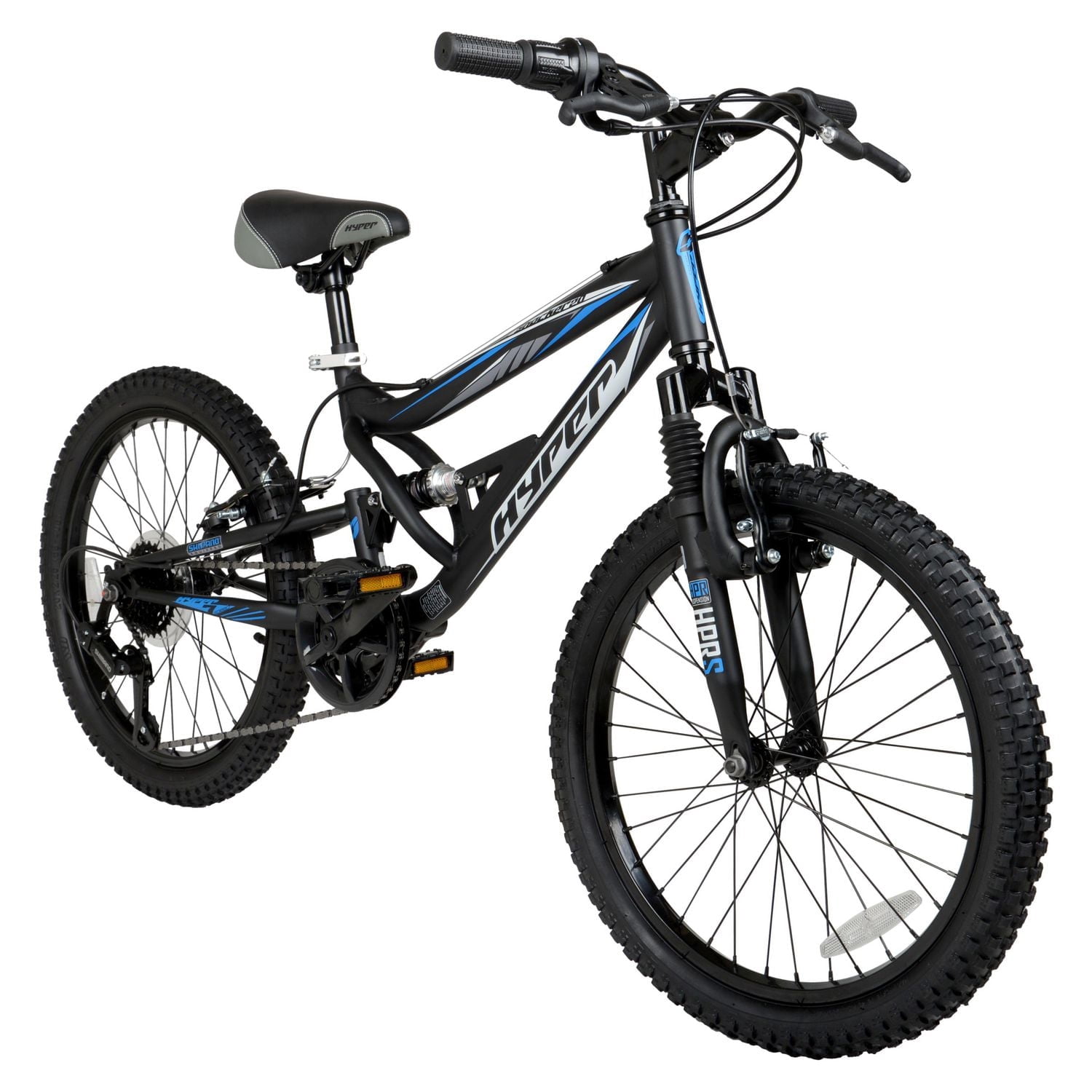 Hyper Bicycles 20" Shocker Mountain Bike. Kids Age Group 8-13, Black, Child