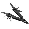 thumbnail image 2 of Black Multi Purpose Stainless Steel Pliers Screwdriver Bit Retractable Knife Outdoor Mini Folding Plier, 2 of 14