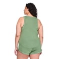 thumbnail image 3 of George Women's Plus Two Piece Pajama Set, 3 of 6