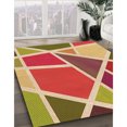 thumbnail image 3 of Ahgly Company Tapis d'Intérieur Rectangulaires Transitionnels Rouges Lavables à la Machine, 2 Pieds x 5 Pieds, 3 of 7