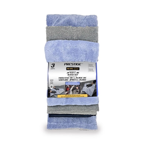 Prestige Series Pro Spec After the Car Wash, Clean, Dry and Detail, 3 Pack
