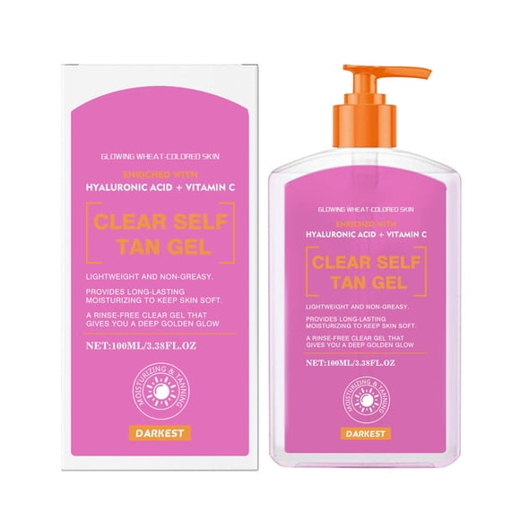 B.Tan Clear Self Tanning Gel for Women & Men | Acting Natural Looking Tan Vegan & Hydrating | Transfer-Proof, No Tan Smell