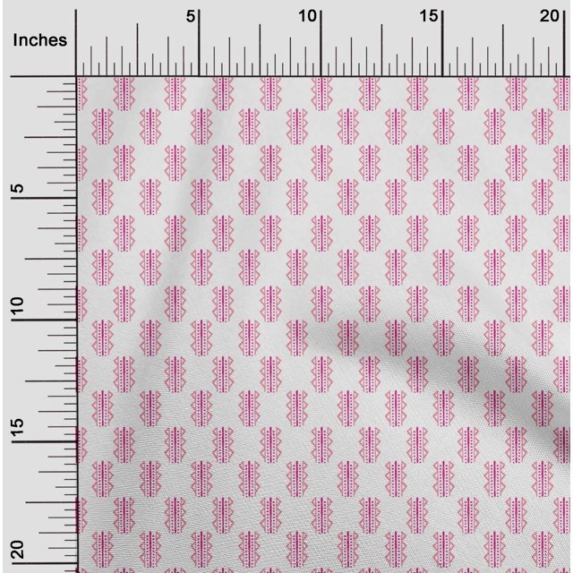 oneOone Viscose Jersey Fabric Triangle Block Print Fabric BTY 60 Inch Wide