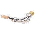 thumbnail image 2 of Partie de Cou de Saxophone, Accessoire d'Instrument Plié Cou de Saxophone Alto Argent pour Performance, 2 of 8