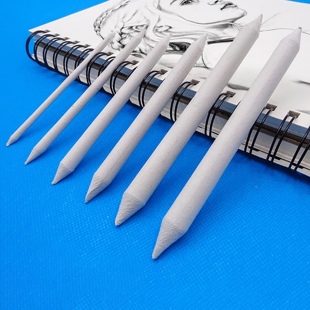 Paper Stump Set for Artists - 6 Piece Blending Tool Kit Ideal for Sketching Drawing Shading Smudging Art Projects