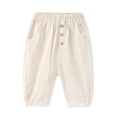 thumbnail image 1 of MIASHUI Boys Girls Sweatpants Spring Summer Children's Wide Leg Thin Pants,Beige,3-4 Years, 1 of 8