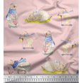 thumbnail image 1 of Soimoi Cotton Cambric Fabric Cycle,Rabbit & Bear Kids Print Fabric by the Yard 42 Inch Wide, 1 of 2