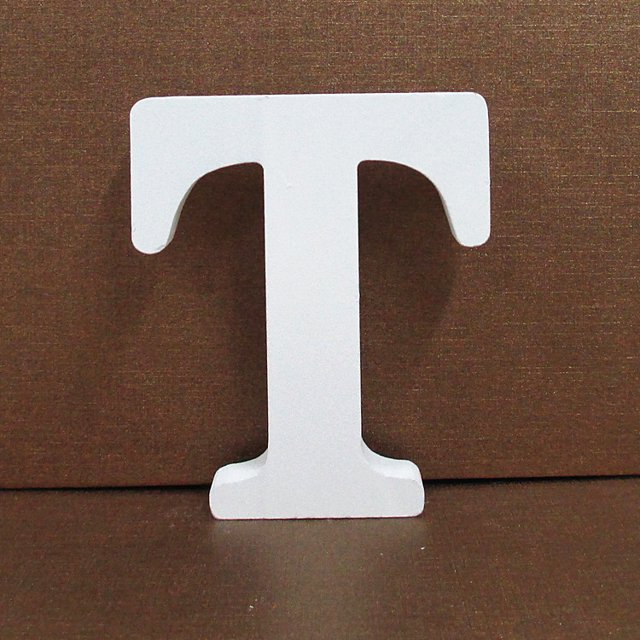 Agiferg Wood Wooden Letters White Alphabet Wedding Birthday Party Home Decorations T