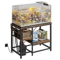 thumbnail image 1 of Bestier Support d'Aquarium de 40 à 50 Gallons avec Prises de Courant, Étagère de Rangement Réversible en Métal Robuste à 3 Niveaux pour Aquarium, 1 of 8