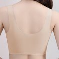 thumbnail image 5 of Yuzhih Womens Front Closure Everyday Bras Comfortable Wireless Bralettes V Neck Seamless Bra Wire Free Basic Bras, 5 of 5