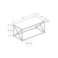 thumbnail image 4 of Monarch Specialties Coffee Table, Accent, Cocktail, Rectangular, Living Room, 40"l, Metal, Laminate, Brown, Black, Contemporary, Modern, 4 of 4