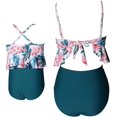 thumbnail image 3 of Maillot de Bain Fille Taille Haute Deux Pièces Bikini Ensemble Tenue de Bain, 3 of 7