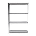 thumbnail image 4 of TRINITY 4-Tier Wire Shelving Rack | 48 x 24 x 72 | NSF | Black, 4 of 6