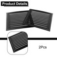 thumbnail image 4 of LEFU for Stainless Steel Louver Vent Grille Cover with Insect Screen for Ceiling and Side Wall, Square HVAC Ventilation Outlet, Easy Installation, 25 x 25 cm, Black, 4 of 10