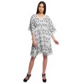 thumbnail image 3 of Moomaya Robe Courte de Caftan de Plage, Robe de Couverture Imprimée, Kaftan pour Femmes, Tenue de Plage, Couverture, 3 of 4