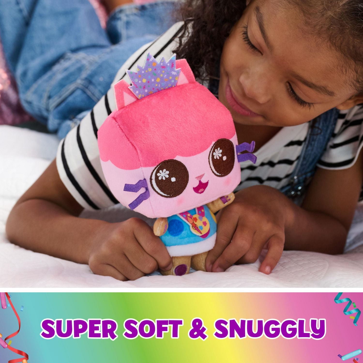 Gabby's Dollhouse, Peluche de fête Baby Box, Peluche pour enfants, Jouet pour filles et garçons à partir de 3 ans
