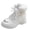 White, variant on Xfvqtps Womens High Top Snow Boots Water Resistant Insulated Winter Shoes with Reflective Details Non Slip Traction White