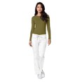 thumbnail image 4 of A ADAR Haut d'Uniforme à Manches Longues Coupe Classique pour Femme, Martini Olive, TP, 4 of 7