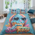 thumbnail image 1 of 3D Ice Cream Printed Comforter Cover Set Children Adult Unique Design Bedding Set Bedroom Decor,King (90"x104"), 1 of 5