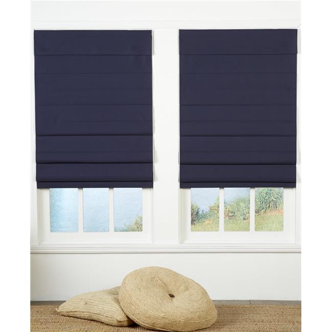Safe Styles UBQ67X72NV Store Romain Sans Cordon, Bleu Marine - 67 x 72 Po