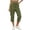 Army Green, variant on Scyoekwg Women's Sweatpants Comfy Casual Solid Color Ladies Sweatpants Cotton Linen Elastic Waist Straight Leg Pants With Pockets Loose Trousers Black,XXL