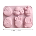 thumbnail image 3 of Oleegame 2PC Cookie Mold Easter Rabbit Egg Silicone Cake Chocolate Cake Baking Abrasive Purple, 3 of 8