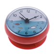 thumbnail image 2 of jifeng Horloge en Silicone pour Salle de Bain et Cuisine avec Ventouse, Étanche et Anti-Humidité, Rouge A-Rouge, 2 of 7