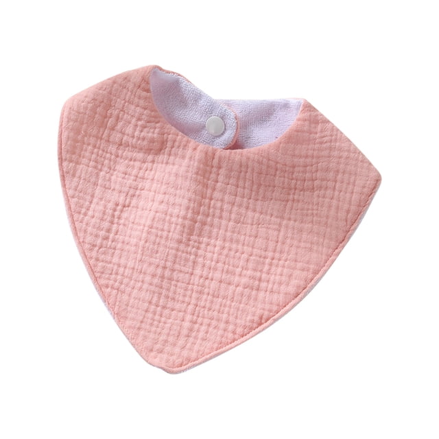 Baby Saliva Towel Combed Cotton Solid Towel Double-layer Saliva Towel
