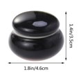 thumbnail image 3 of Mini Ceramics Cream Rouge Storage Tank Portable Travel Makeup Sealed Bottle - 4.6X2.7X3.5CM (Black), 3 of 8