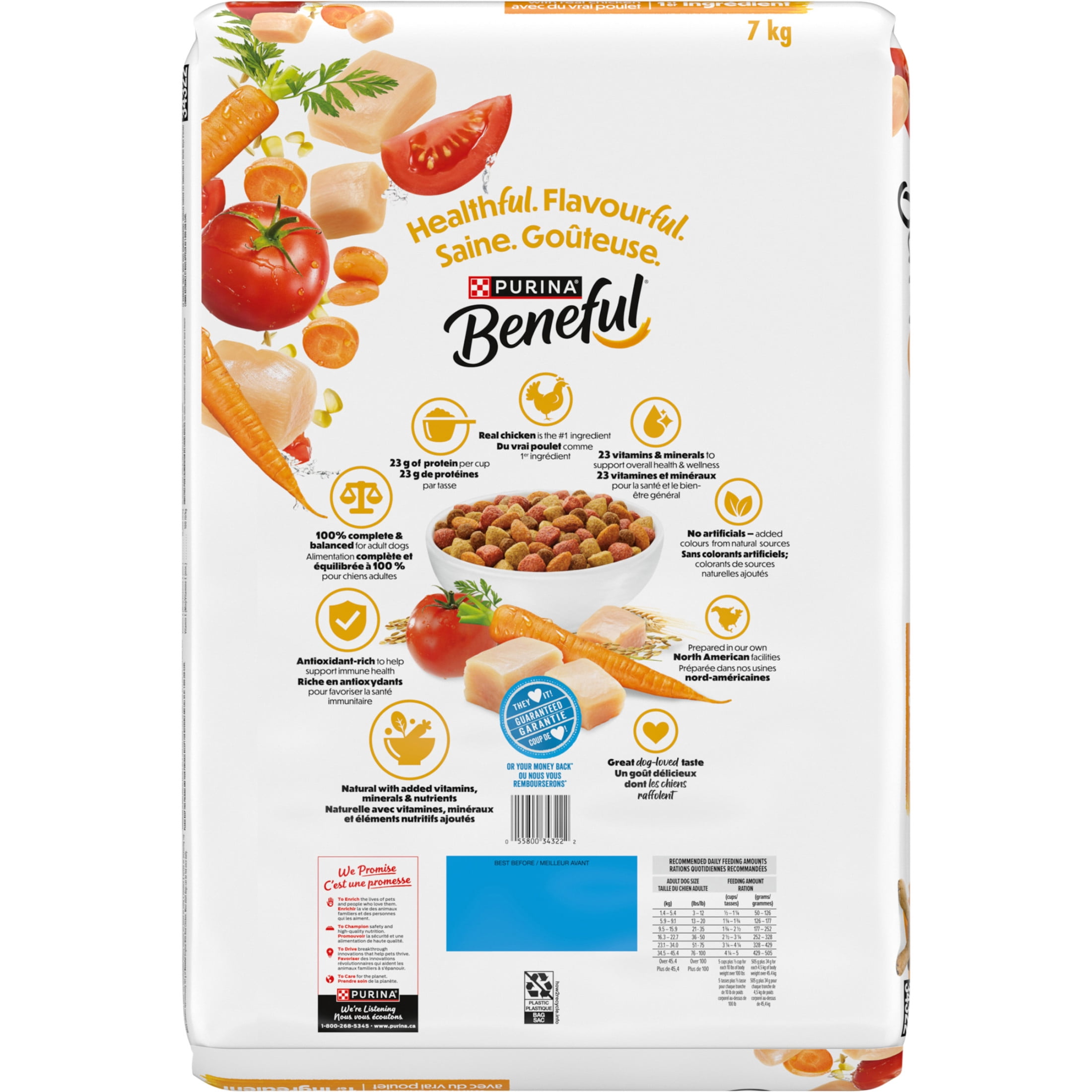 Beneful Originaux avec du Vrai Poulet, Nourriture Sèche pour Chiens 7kg
