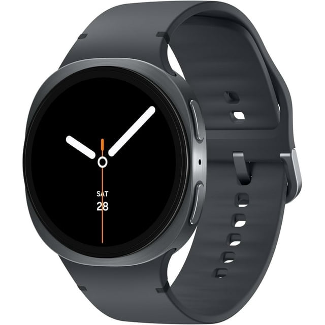 Restored Samsung Galaxy Watch8 44mm Bluetooth Smartwatch Graphite AMOLED Display Fitness Tracker Wear OS - Refurbished Good