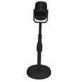 thumbnail image 4 of Simulation Microphone And Stand Set, Creativity Vintage Microphone Prop Model Stable Exquisite Workmanship  For Photo Studio Black, 4 of 8