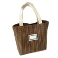 thumbnail image 2 of FHBVT Canvas Tote Bag Striped Handbag for Women Large Capacity for Commuting, Shopping, Classroom Use with Reinforced Stitching and Practical Storage for Books, Tablets, and Everyday Items, 2 of 6