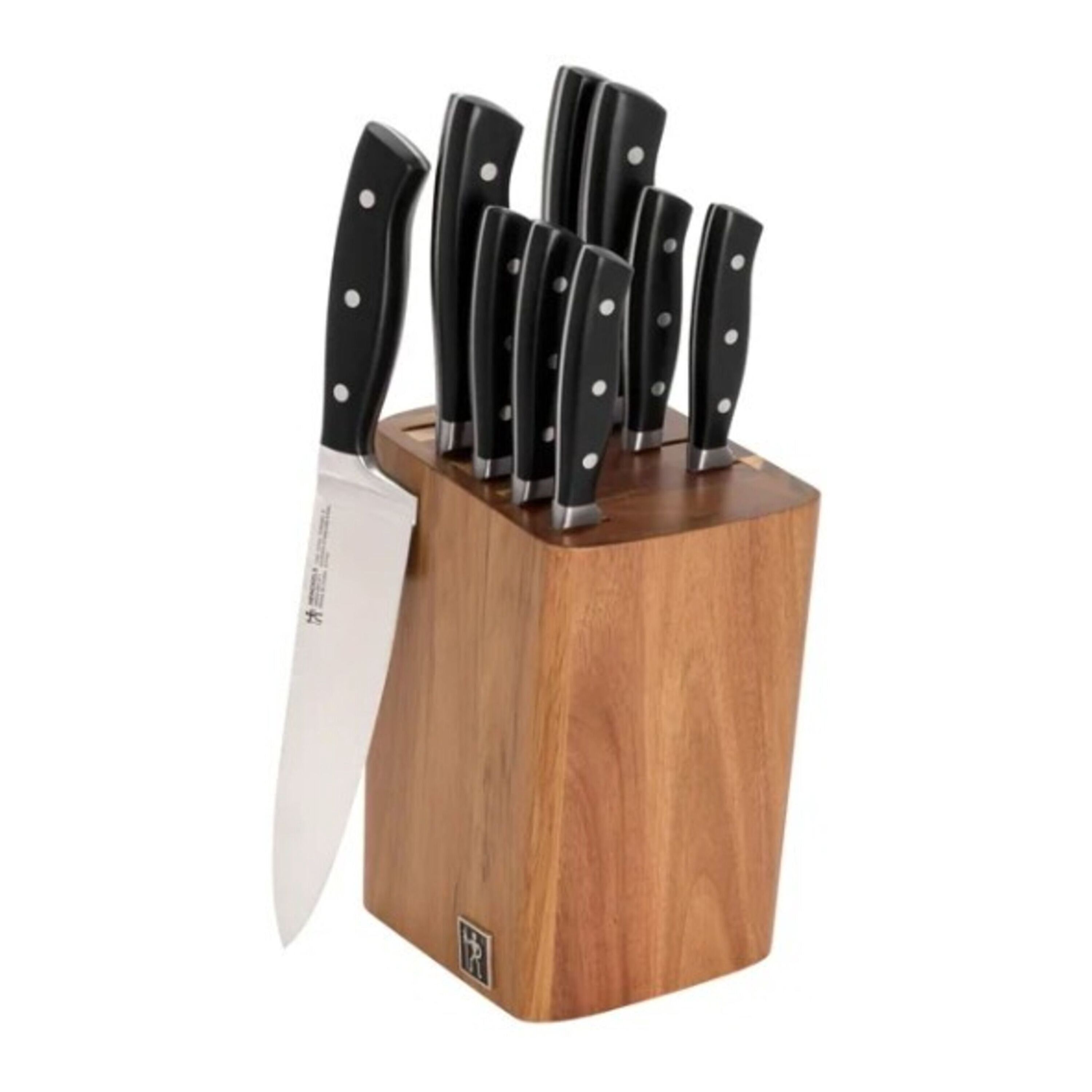 HENCKELS Fine Edge Forged II 10 Piece, Knife Block Set, Black