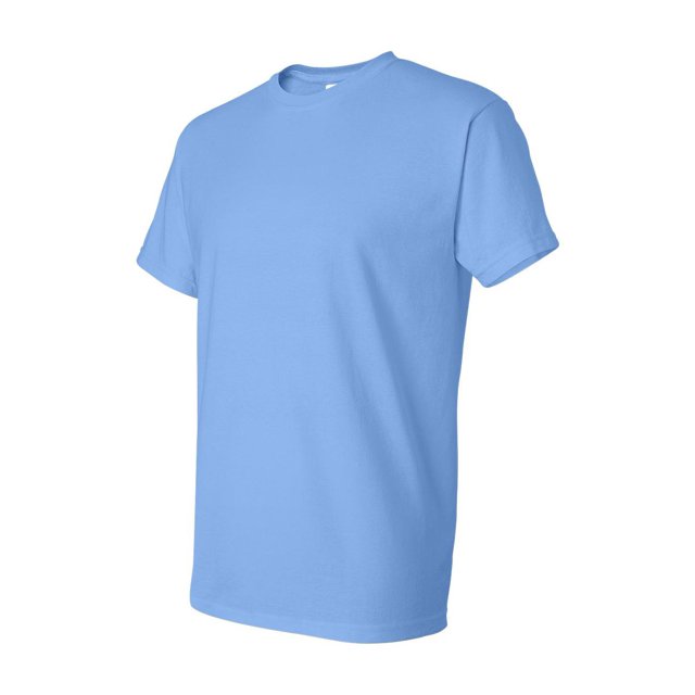 Gildan DryBlend T-Shirt 8000 en Bleu Caroline, Taille TG. Ce T-Shirt à Manches Courtes Présente un Col Rond Classique et une Couleur Unie Bleu Pâle. Fabriqué avec un Mélange de Coton et de polyester pour le Confort et la Durabilité, Convient au Port Décontracté.