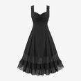 thumbnail image 4 of Mgmyaa Robe Gothique pour Femme Steampunk Vintage Robe Gothique Cintrée Froncée Costume Renaissance Robe Trapèze Fluide Costumes d'Halloween, 4 of 7
